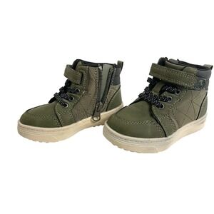 Toddler Caspian SlipOn Zipper Chukka Boots Olive Green Cat & Jack SIZE 6 Sneaker